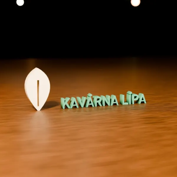 3D písmena a logo na pult / výlohu