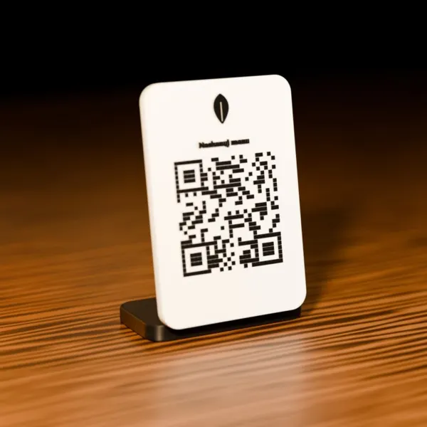QR stojánek na menu a platby