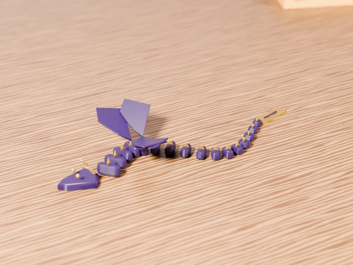 Ohybný drak s menom (flexi)