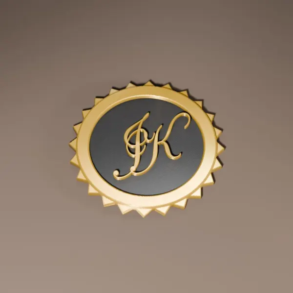 Brož s monogramem