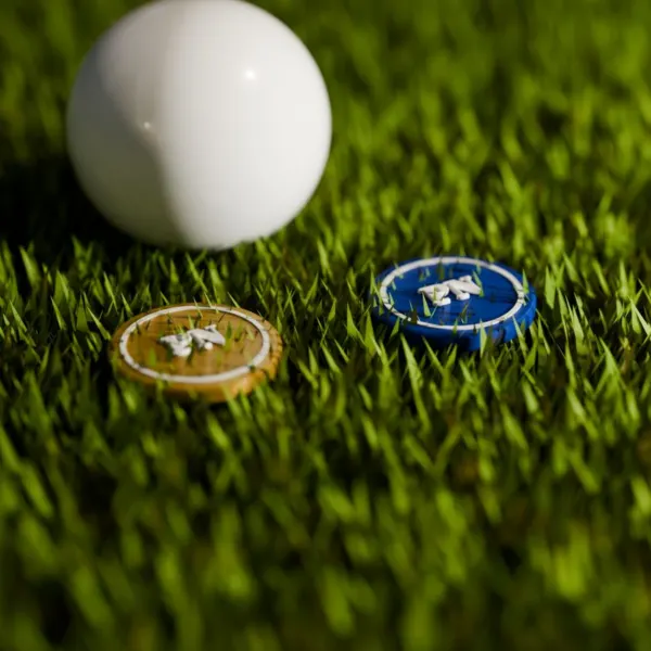 Golfové markery s iniciálami