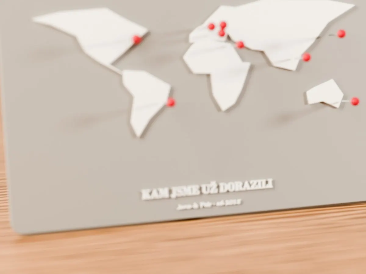 Mapa světa „Kam jsme už dorazili“ - obrazek 2