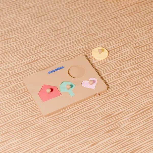 Vkládací puzzle s úchyty – domeček