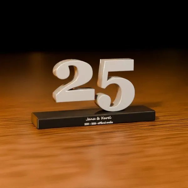 Stříbrná svatba – velká 25 se jmény