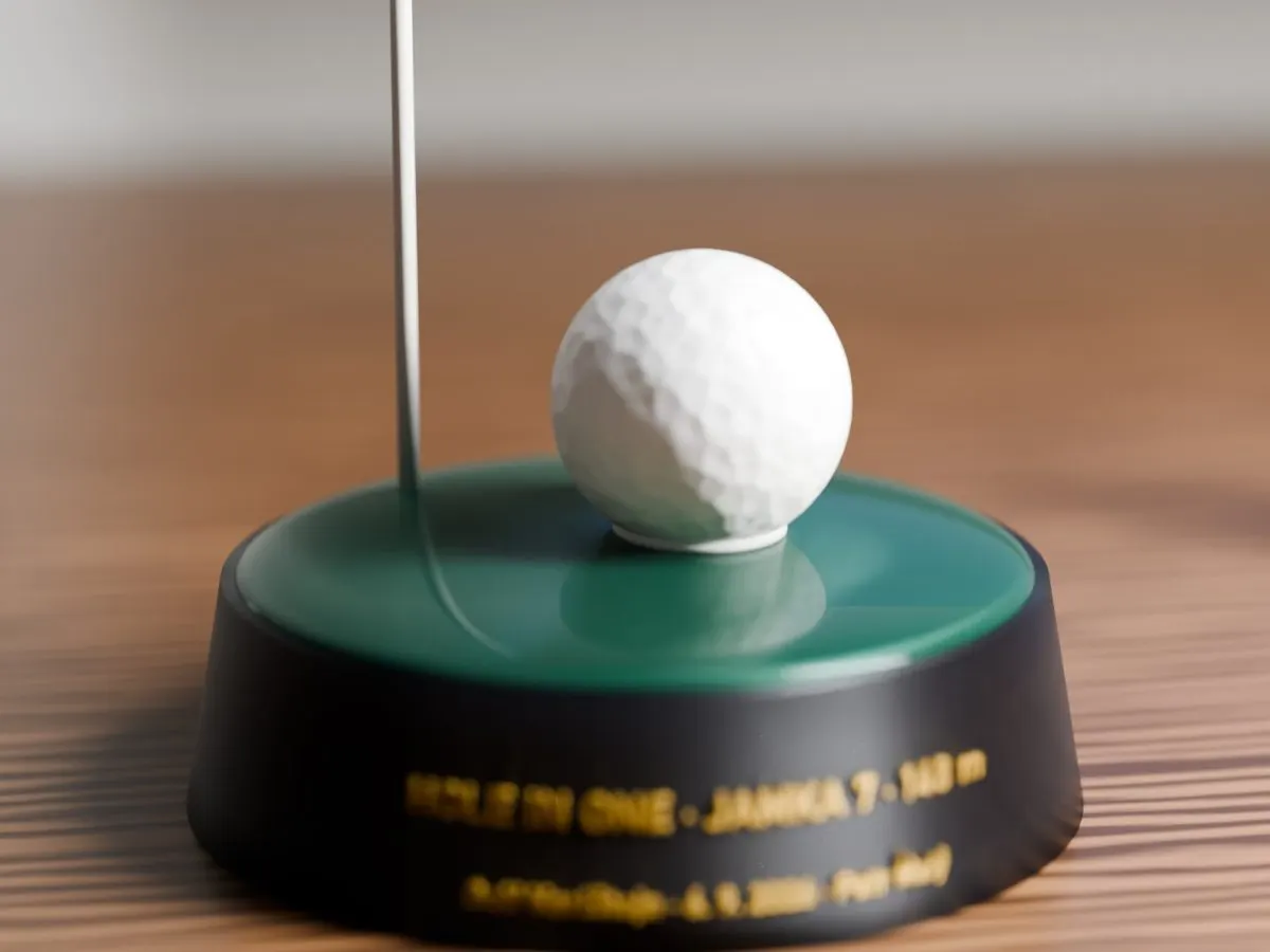 Hole in One Trophy with Your Ball - Image 2