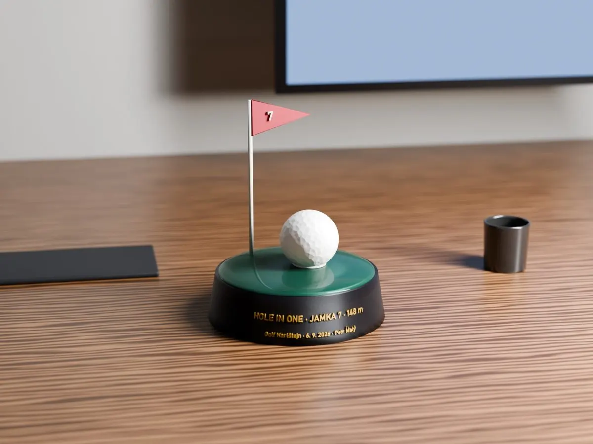 Hole in One Trophy with Your Ball