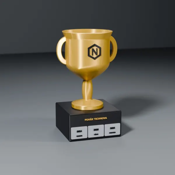 Putovní pohár s vyměnitelnými štítky