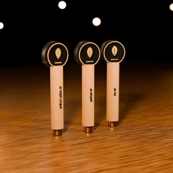 Výčepní páka (tap handle) s logem pivovaru
