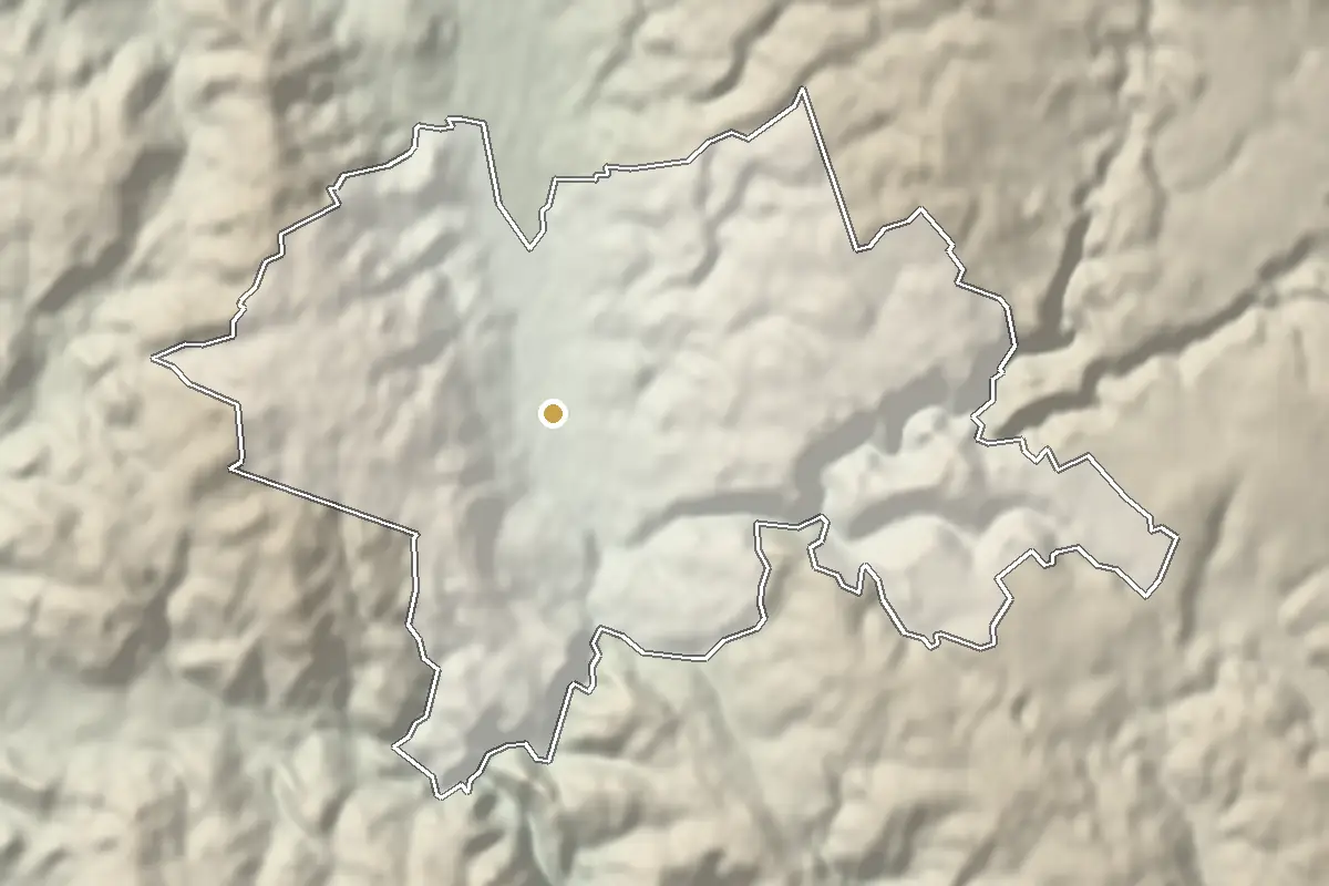 Blansko – shaded terrain from elevation data