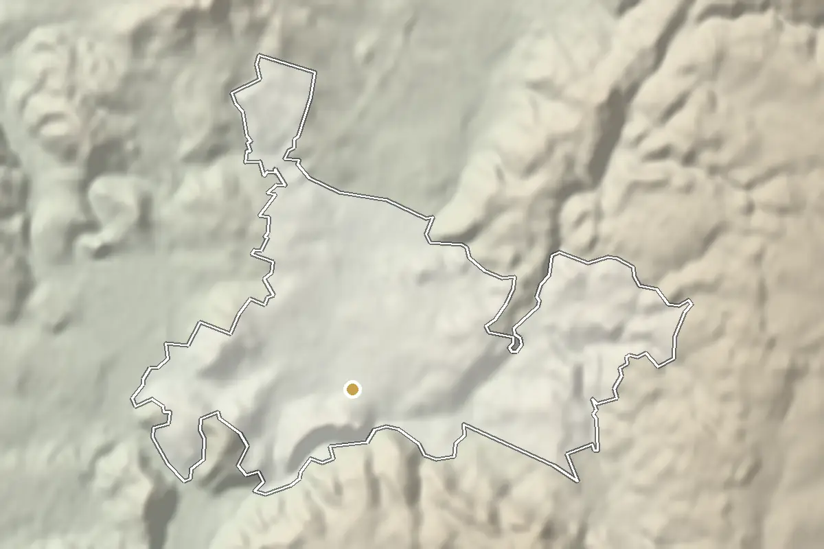 Boskovice – shaded terrain from elevation data