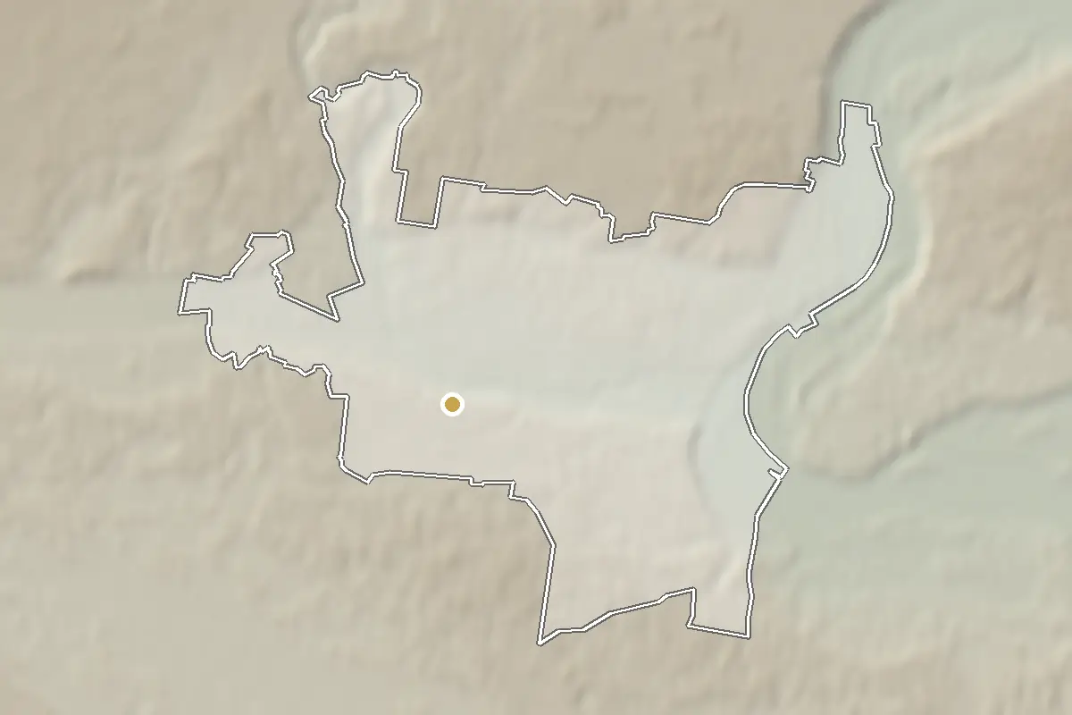 Bydgoszcz – shaded terrain from elevation data