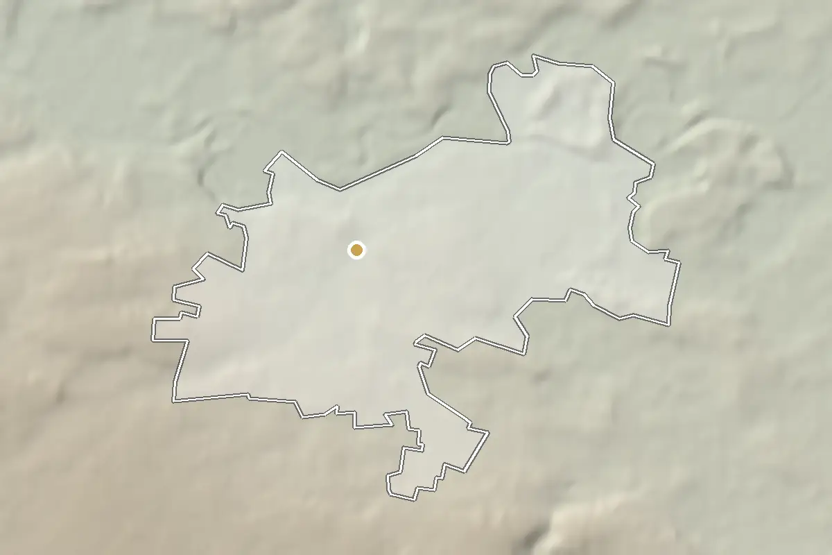 Čelákovice – stínovaný terén z výškových dat