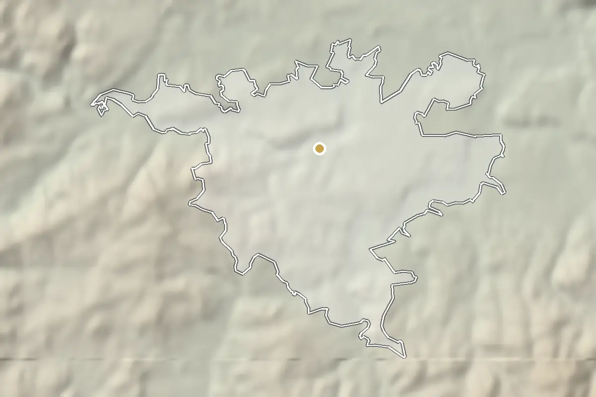 Cheb – cieniowany teren z danych wysokościowych