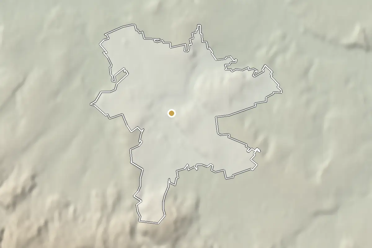 Chrudim – shaded terrain from elevation data