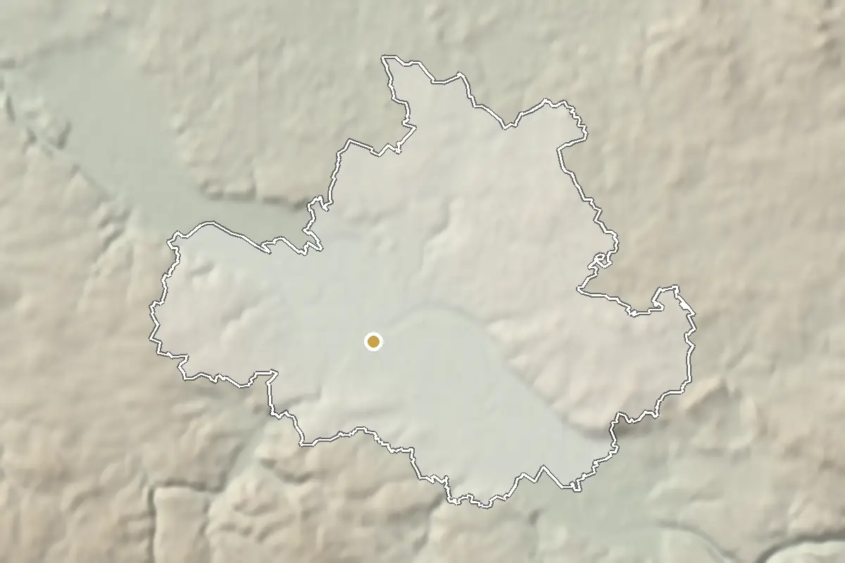 Dresden – shaded terrain from elevation data