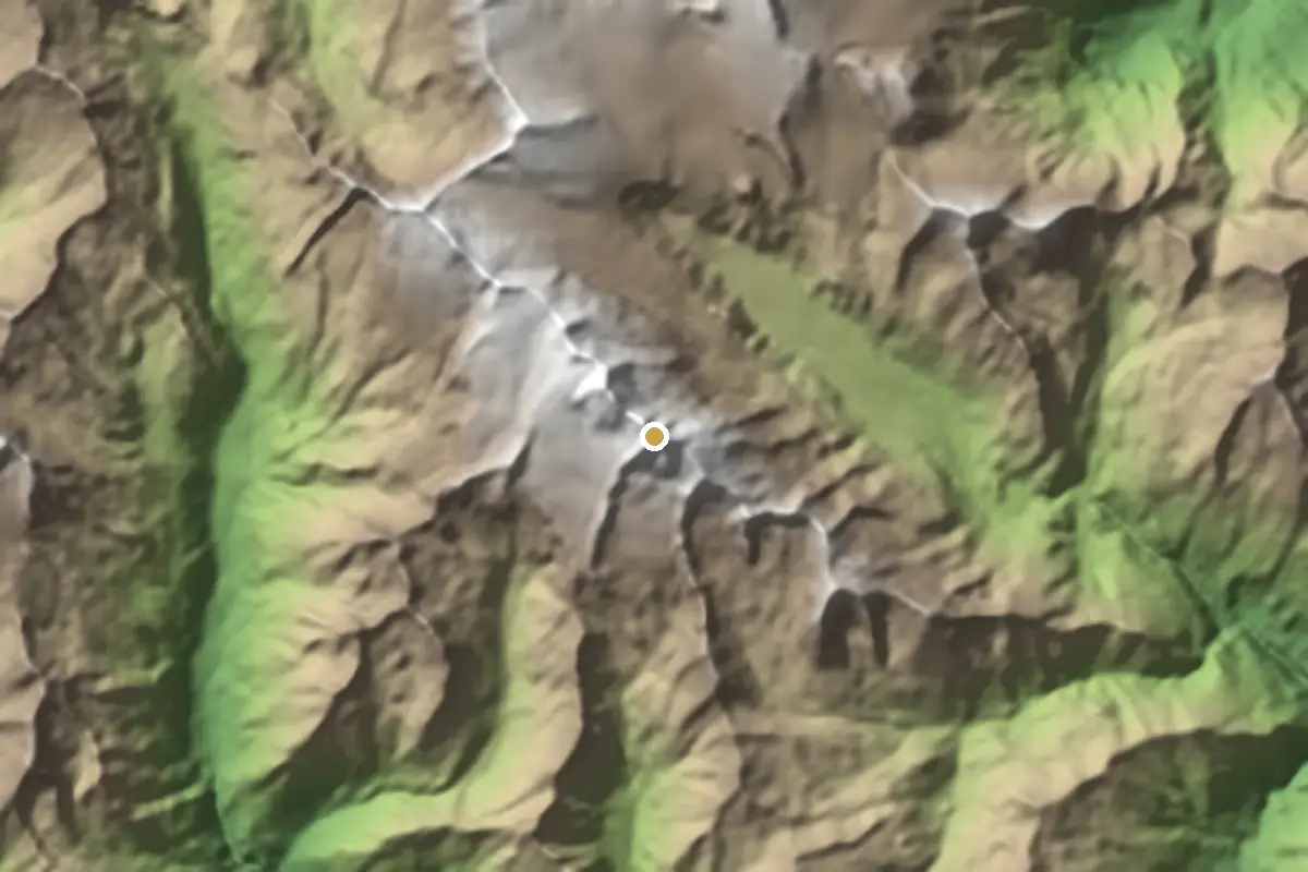 Grossglockner – stínovaný terén z výškových dat