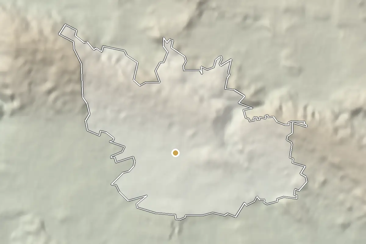 Hořice – shaded terrain from elevation data