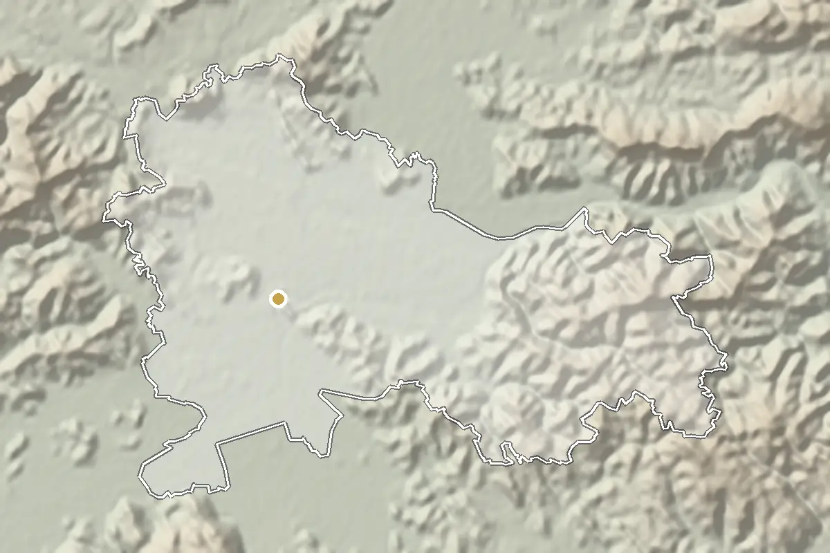 Ljubljana – shaded terrain from elevation data