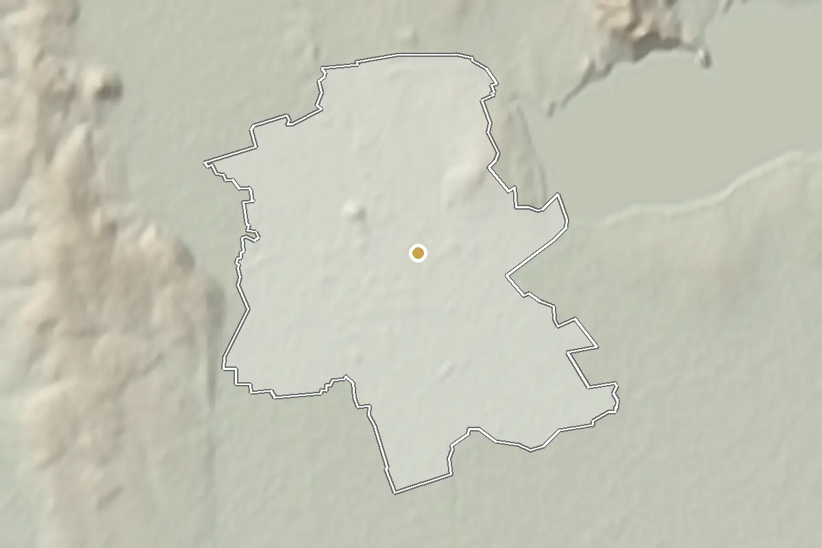 Michalovce – shaded terrain from elevation data