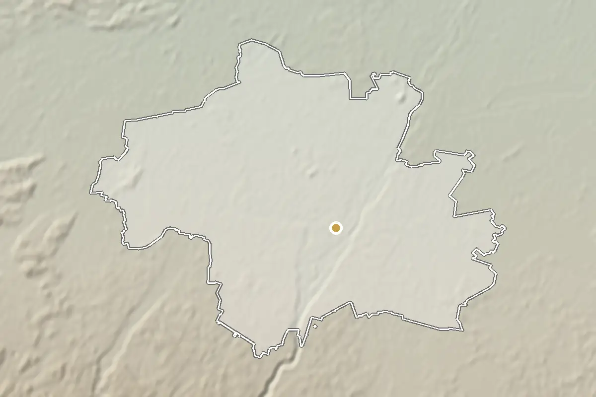 Munich – shaded terrain from elevation data