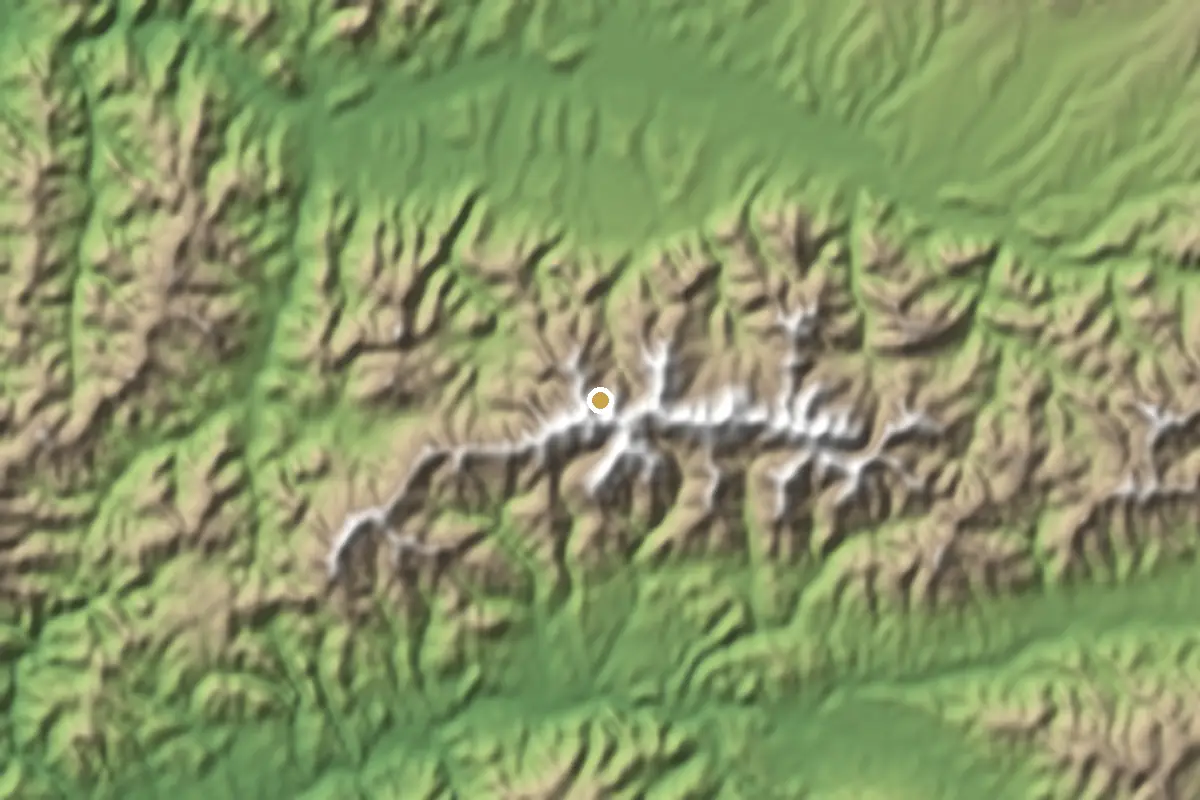 Nízké Tatry – stínovaný terén z výškových dat