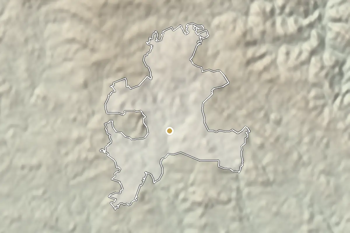 Nové Město na Moravě – shaded terrain from elevation data