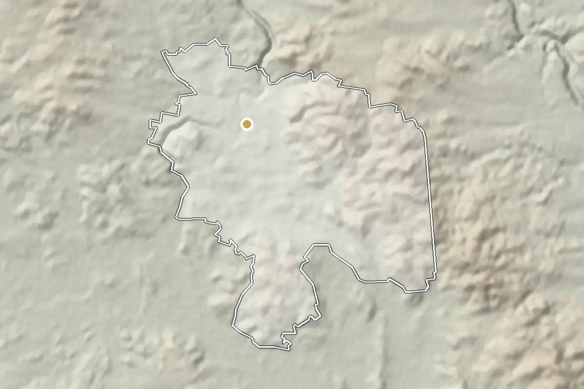 Písek – shaded terrain from elevation data