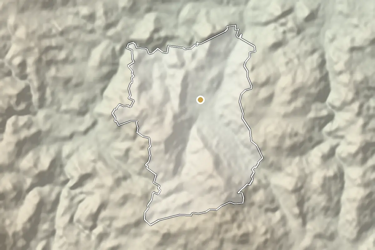 Prachatice – shaded terrain from elevation data