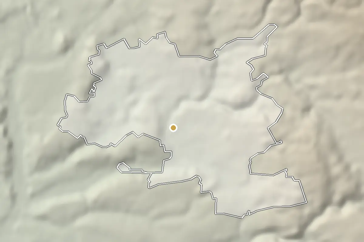 Rychnov nad Kněžnou – shaded terrain from elevation data