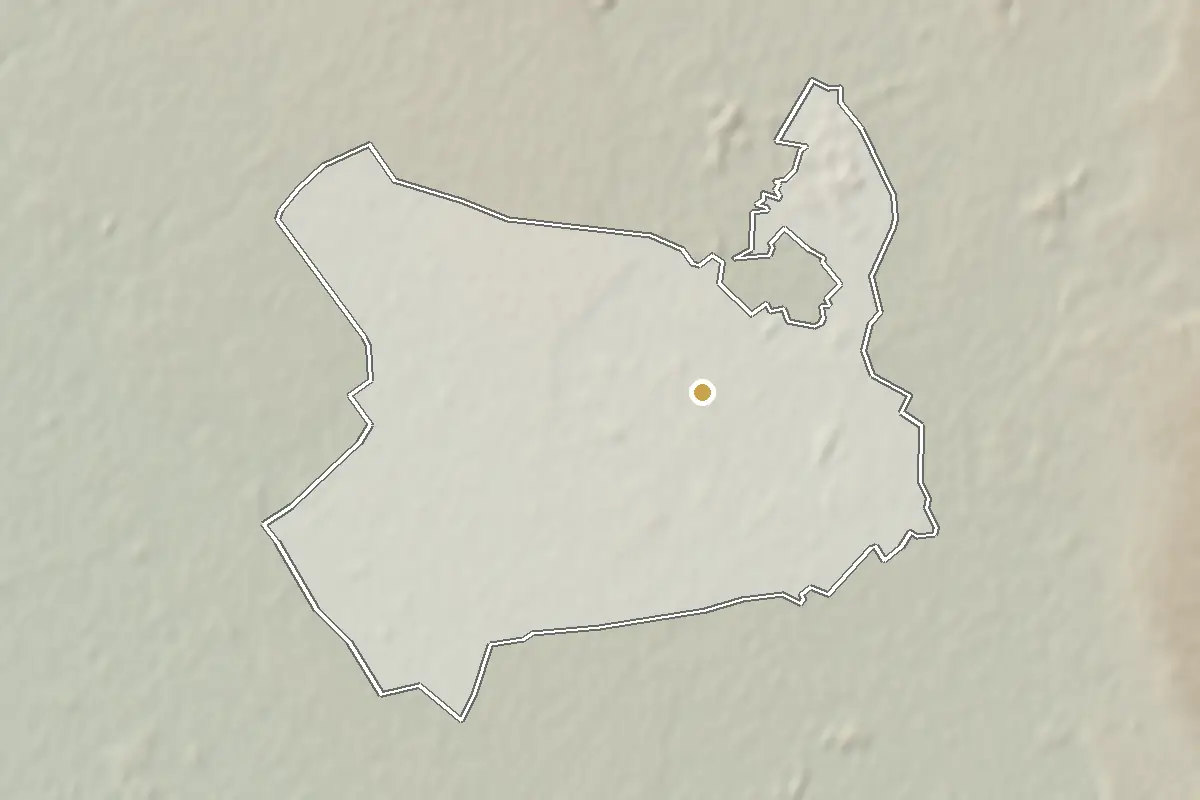 Šurany – shaded terrain from elevation data