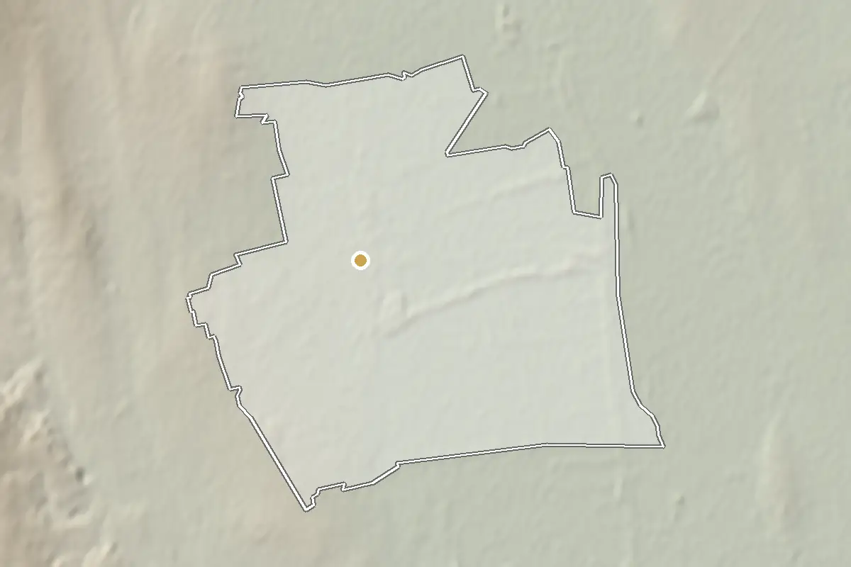 Trebišov – shaded terrain from elevation data