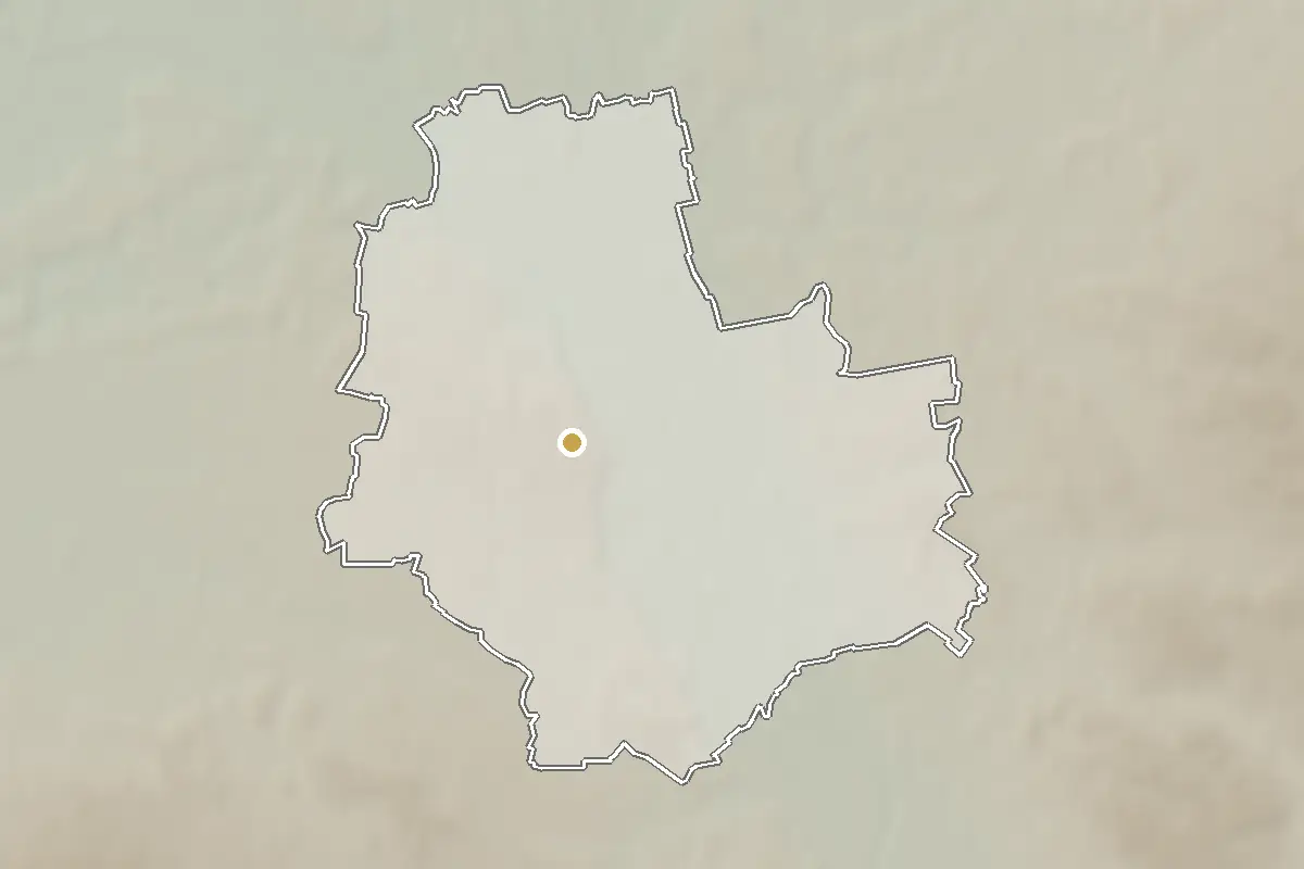 Warsaw – shaded terrain from elevation data