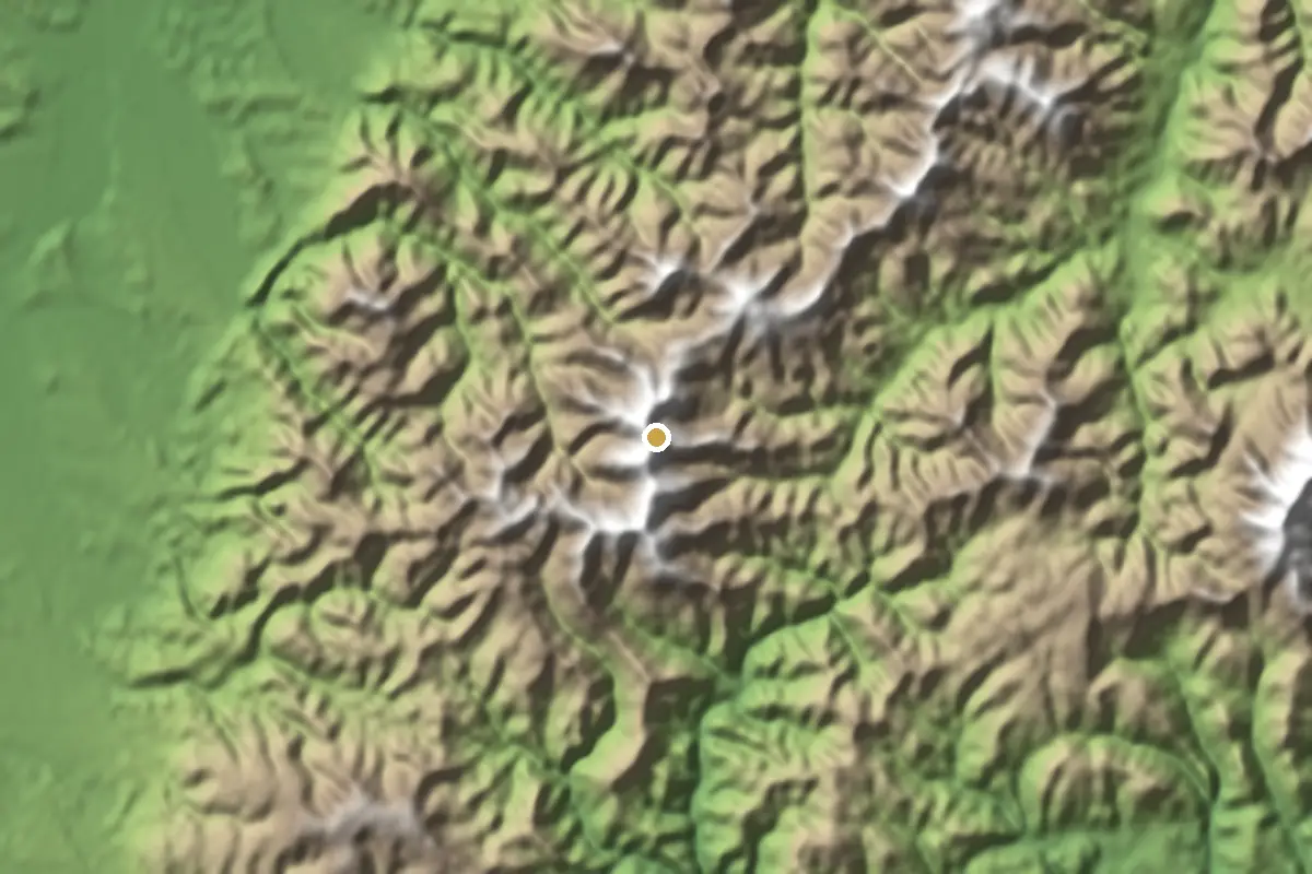 Veľká Fatra – tieňovaný terén z výškových údajov