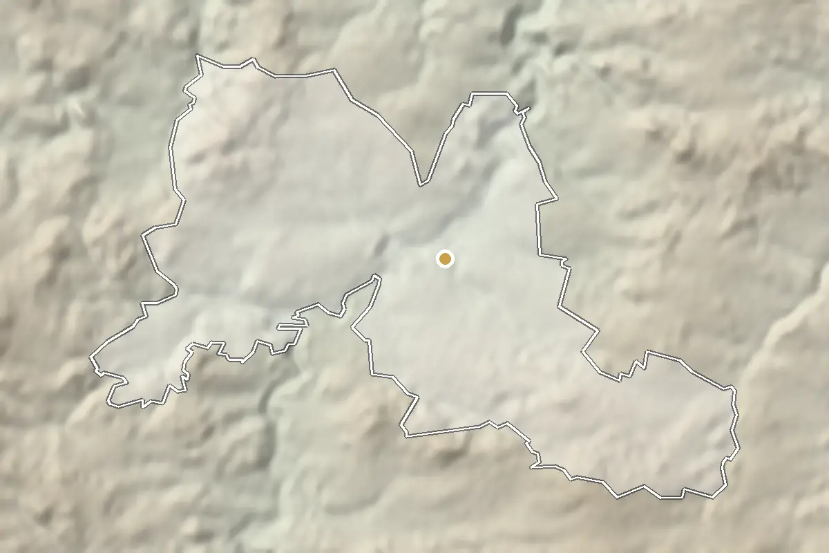 Vlašim – shaded terrain from elevation data