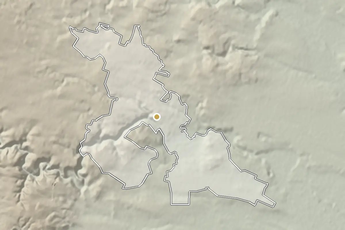 Znojmo – shaded terrain from elevation data